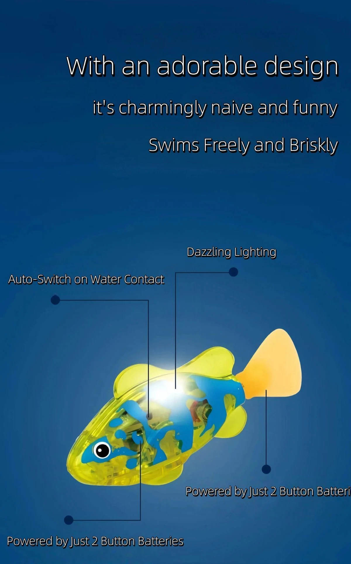 Robotic fish feature reference from the catalogue.