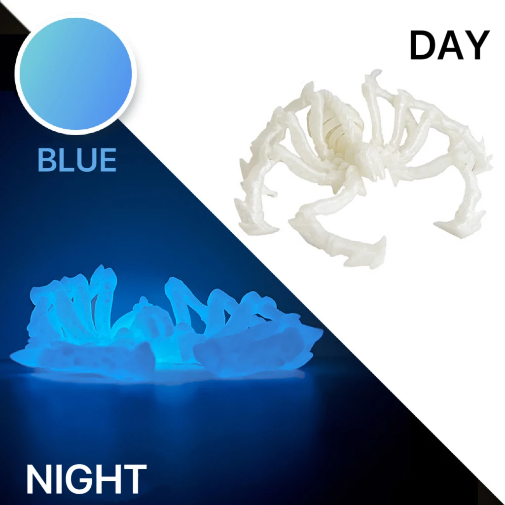 Additional blue spider day and night reference.